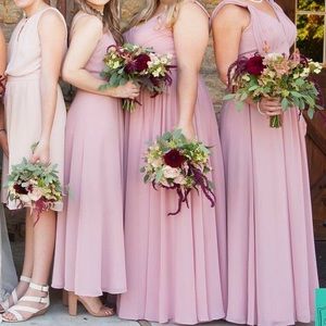 Azazie Dusty Rose Colored Bridesmaid Dress/Gown